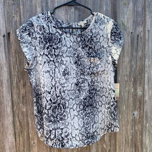Snake print blouse